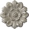 Ekena Millwork Emery Leaf Ceiling Medallion, Hand-Painted Pearl White, 7 5/8"OD x 1"P CM07EMPWS - alternate 1
